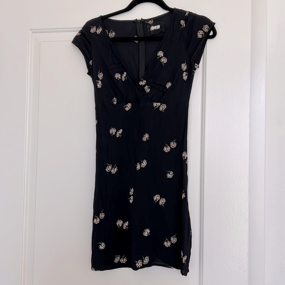 Reformation dandelion print dress